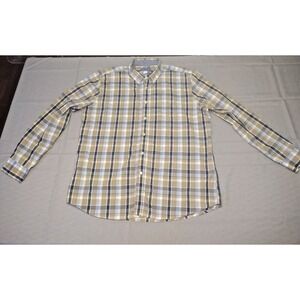 Simply Styled Mens Button-Front Long Sleeve Shirt Size XL Plaid style Multicolor